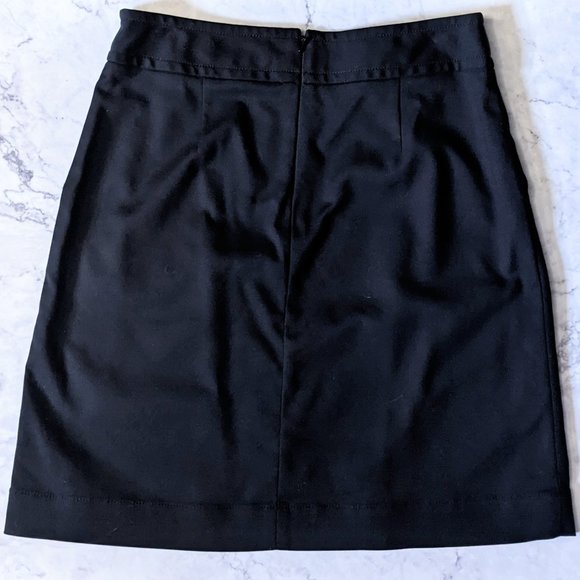 Banana Republic Black Stretch Mini Skirt Women's Size 2 - Picture 2 of 4